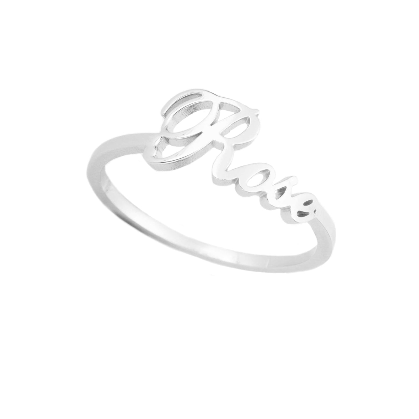 Ring met Naam Zilver / 52