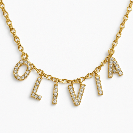 Diamanten Naamketting