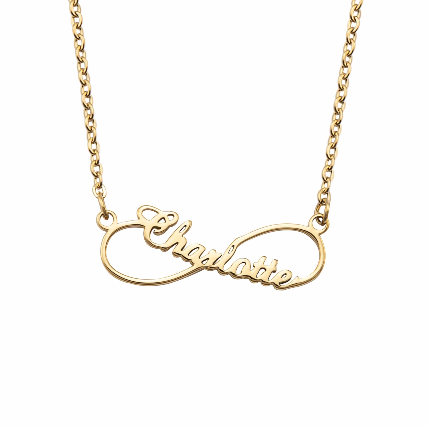 Infinity Naam Ketting Goud / 35cm - 40cm